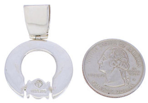 Southwestern Turquoise Genuine Sterling Silver Pendant EX28465